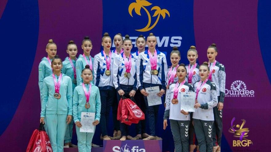 Бадиий Гимнастика. Sofia Cup. Терма жамоамиз жамоавий баҳсларда бронза ва кумуш медалларини қўлга киритди