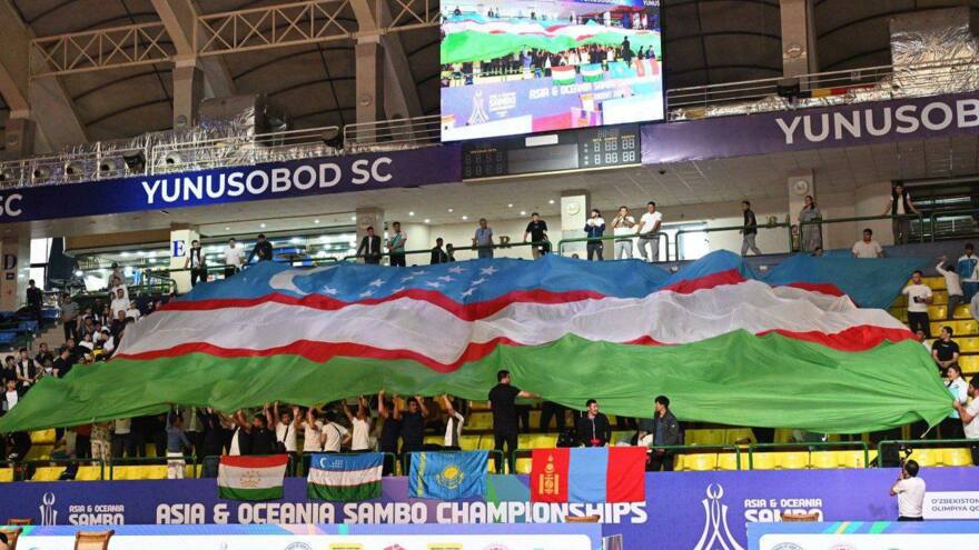 Самбо бўйича Осиё-Океания чемпионатининг тантанали очилиш маросими ўтказилди