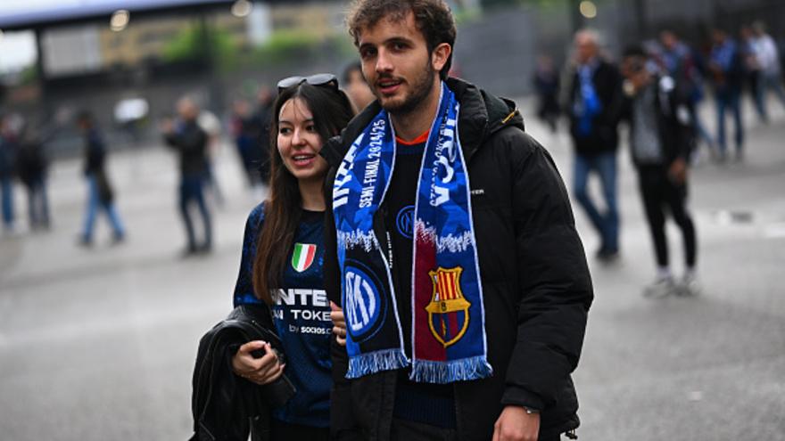 "Inter"-"Barselona" Muhlislardan qaynoq fotolar