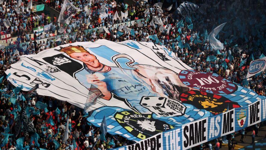 Holand De Bruyne sharafiga banner yaratish uchun “Manchester Siti” muxlislariga 5000 yevro xayriya qildi