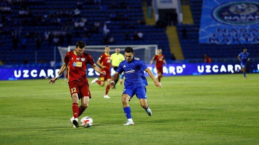 Superliga. "Nasaf" markaziy o‘yinda "Navbahor"dan ustun keldi