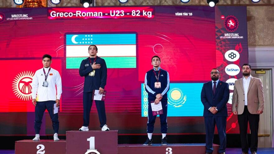 O‘zbekistonlik yosh kurashchilar Osiyo chempionatini 4 ta medal bilan boshladi