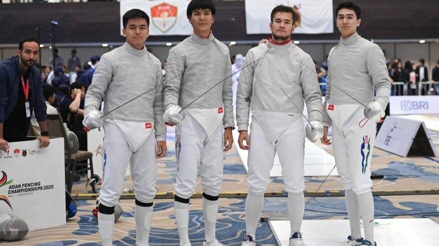 Sablyachi yigitlarimiz Osiyo chempionatida bronza medalini qoʻlga kiritishdi