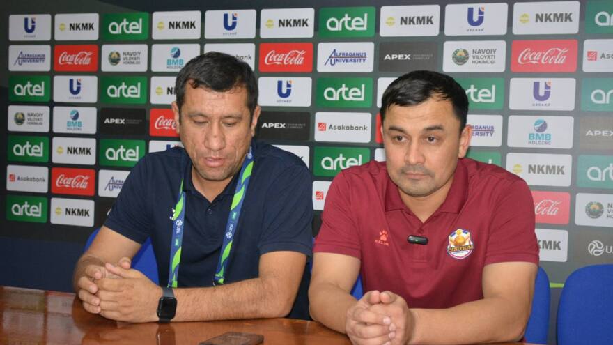 Akmal Rustamov: "Yigitlarga rahmat aytaman. Maydonda bor kuchlari bilan harakat qilishdi"