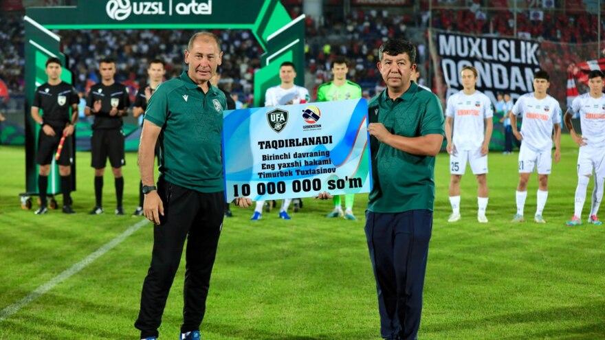 Superligada birinchi davraning eng yaxshi hakami aniqlandi