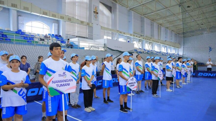Namanganda «Besh tashabbus olimpiadasi» doirasida stol tennisi bo‘yicha viloyat bosqichi o‘tkazildi