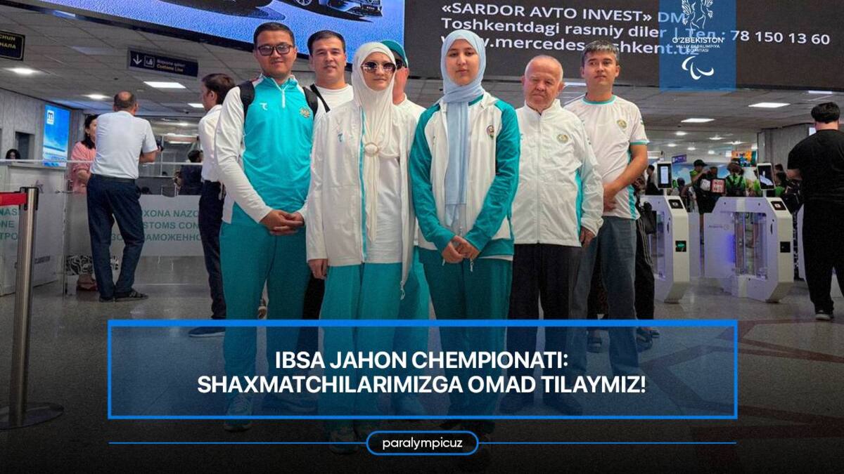 O‘zbekiston paralimpiya shaxmat terma jamoasi IBSA jahon chempionatida qatnashadi
