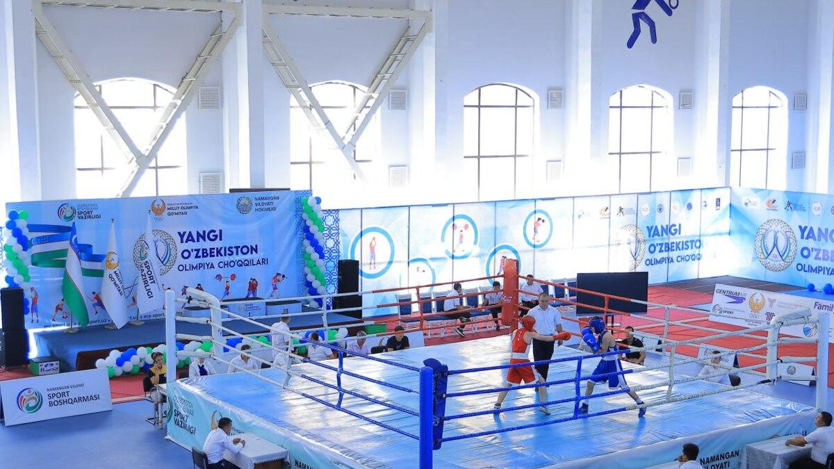 Namanganda «Yangi O‘zbekiston Olimpiya cho‘qqilari» boks musobaqasi o‘tkazilmoqda