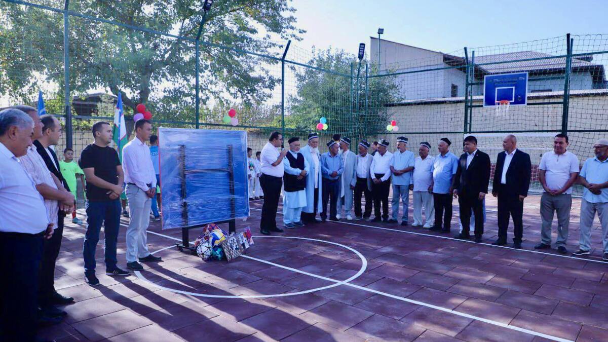 Samarqand viloyatida universal sport maydonchasi foydalanishga topshirildi