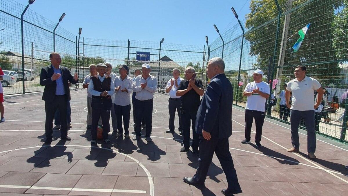 Toshkent viloyatida zamonaviy sport maydonchasi foydalanishga topshirildi
