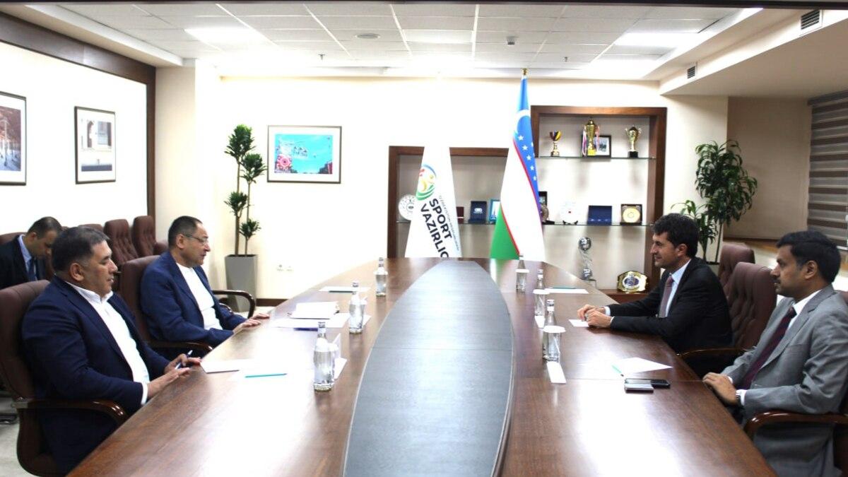 Sport vaziri Adham Ikramov WADA vakillari bilan uchrashuv o‘tkazdi