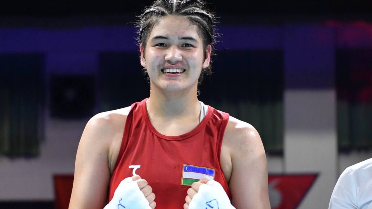 Boks. +80 kg vaznda Oltinoy Sotimboyeva ukrainalik Maria Lovchinskani mag‘lub etdi