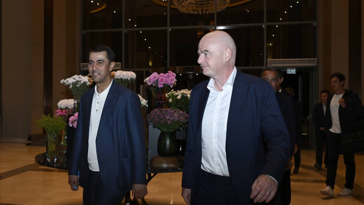 Infantino Toshkentga yetib keldi