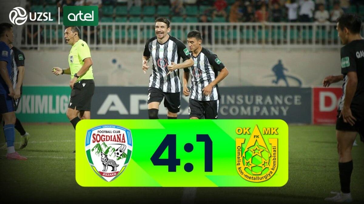 Superliga. «So‘g‘diyona» – OKMK – 4:1 (video sharh)