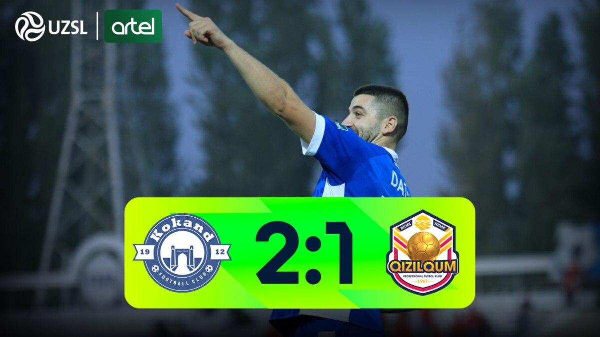 Superliga. «Qo‘qon-1912» - «Qizilqum» - 2:1 (video sharh)