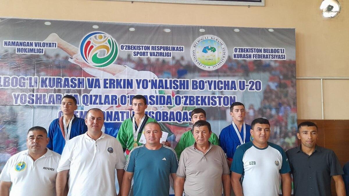 Namanganda belbog‘li kurash bo‘yicha O‘zbekiston chempionati o‘tkazildi