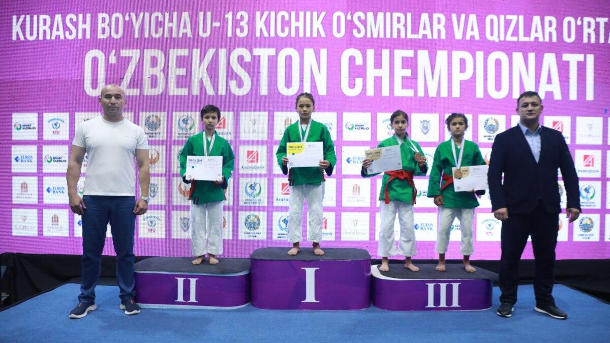 Kurash. Namangan. Qizlar o'rtasida 1-kun g'oliblari ma'lum