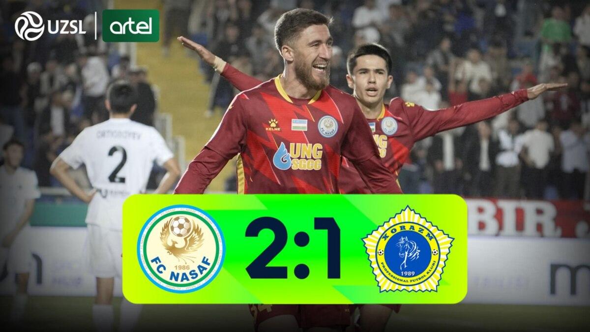 Superliga. «Nasaf» - «Xorazm» (video sharh)