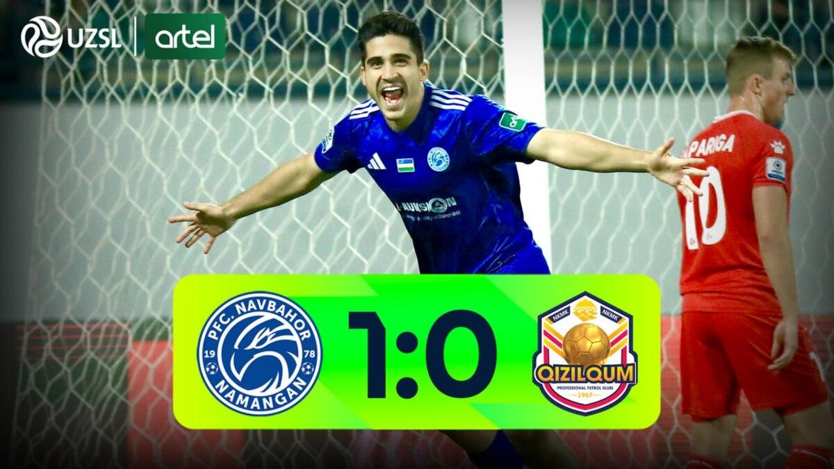 Superliga. “Navbahor” - “Qizilqum” 1:0 (videosharh)