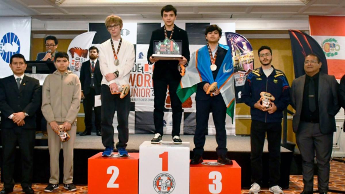 Shaxmat. Muhiddin Madaminov U20 toifasida blits bo‘yicha jahon chempionligini qo‘lga kiritdi
