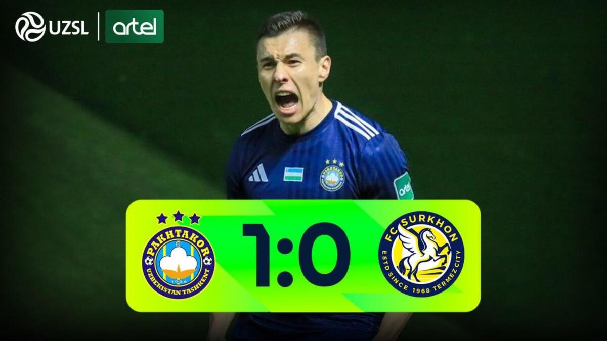 Superliga: "Paxtakor" - "Surxon" - 1:0 (video sharh)