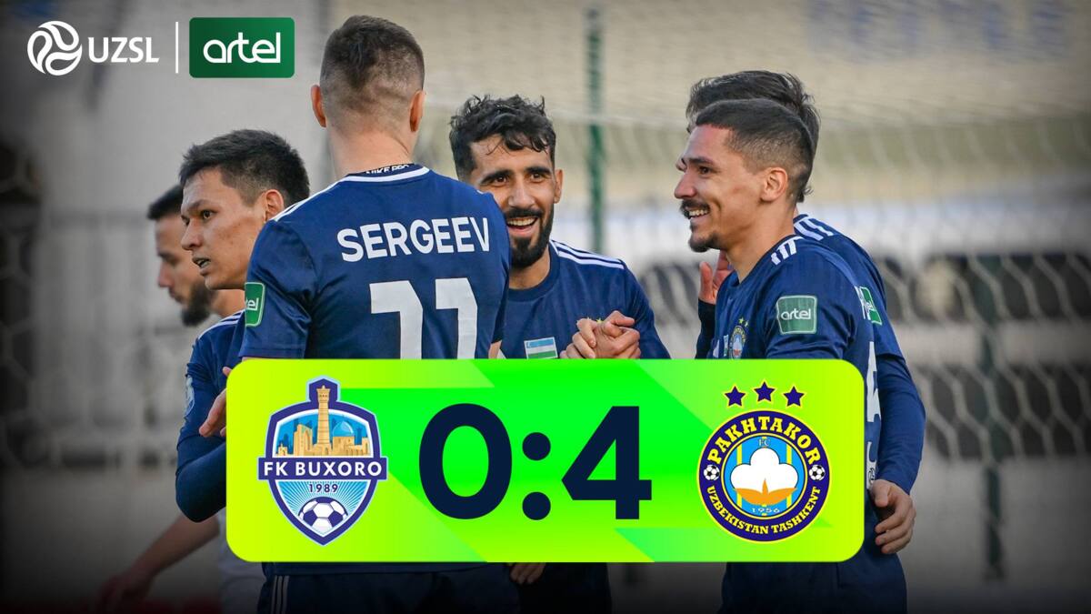 Superliga. «Buxoro» - «Paxtakor» - 0:4 (video sharh)