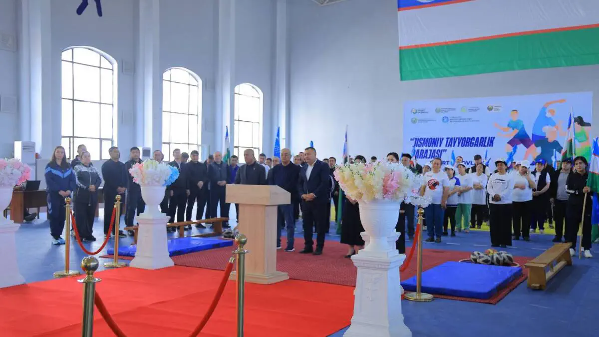 Namanganda "Jismoniy tayyorgarlik darajasi" sport sinovlariga start berildi
