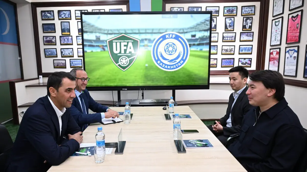 O‘zbekiston va Qozog‘iston futbol federatsiyasi rahbarlari uchrashuvi bo‘lib o‘tdi