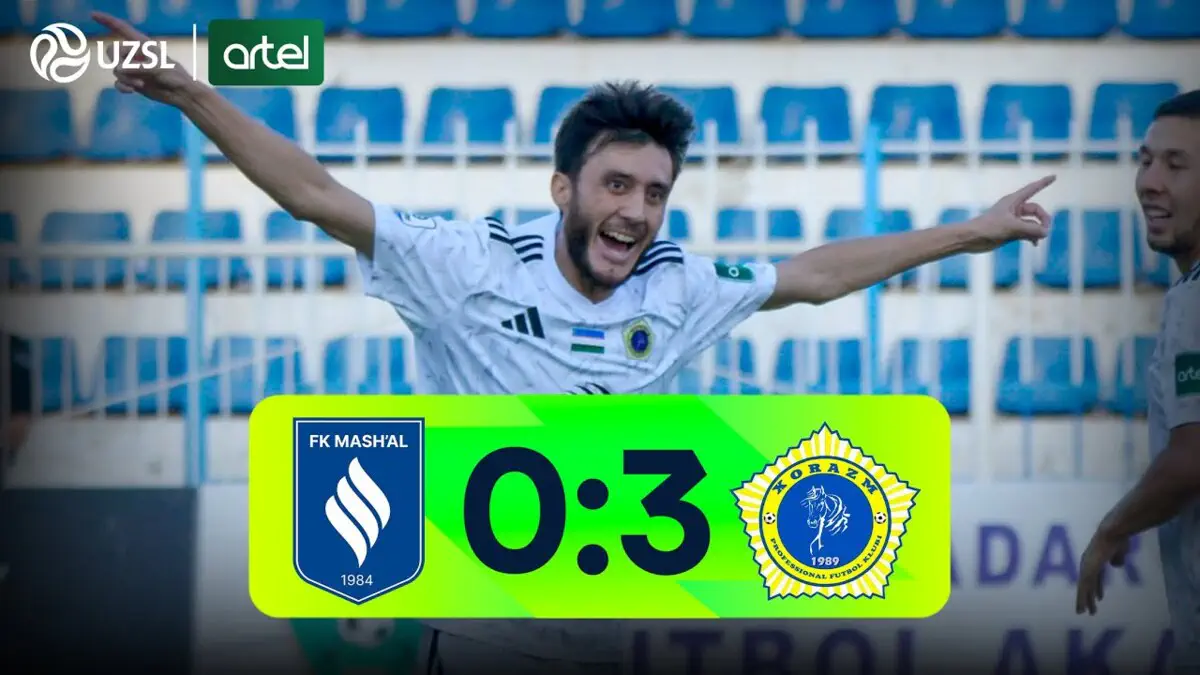 Superliga. “Mash'al” - “Xorazm” - 0:3 (video sharh)