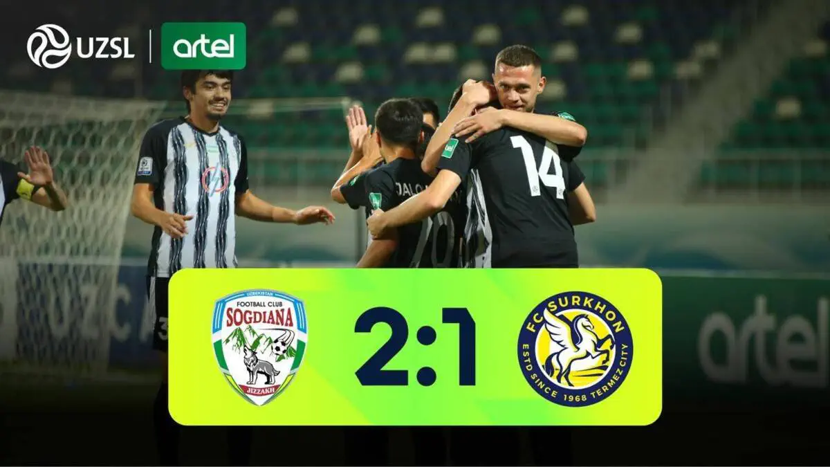 Superliga. "So‘g‘diyona" — "Surxon" — 2:1 (video sharh)