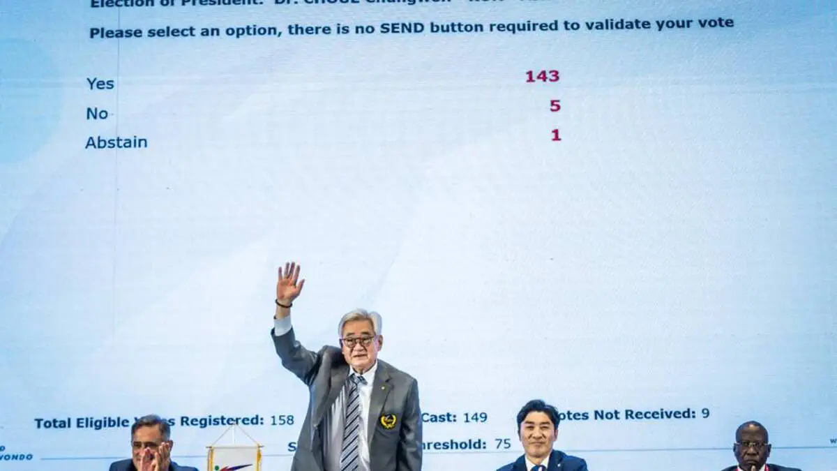 Doktor Chungvon Choy Butunjahon taekvondo federatsiyasi prezidenti etib qayta saylandi