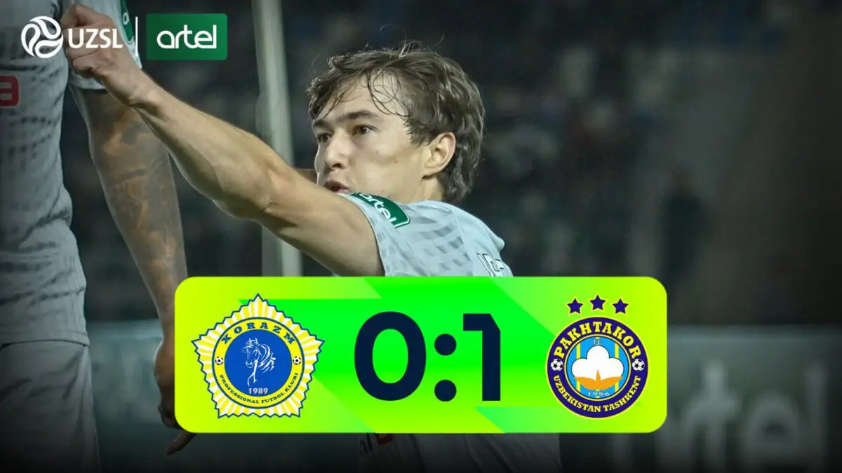 Superliga. "Xorazm" - "Paxtakor" - 0:1 (videosharh)