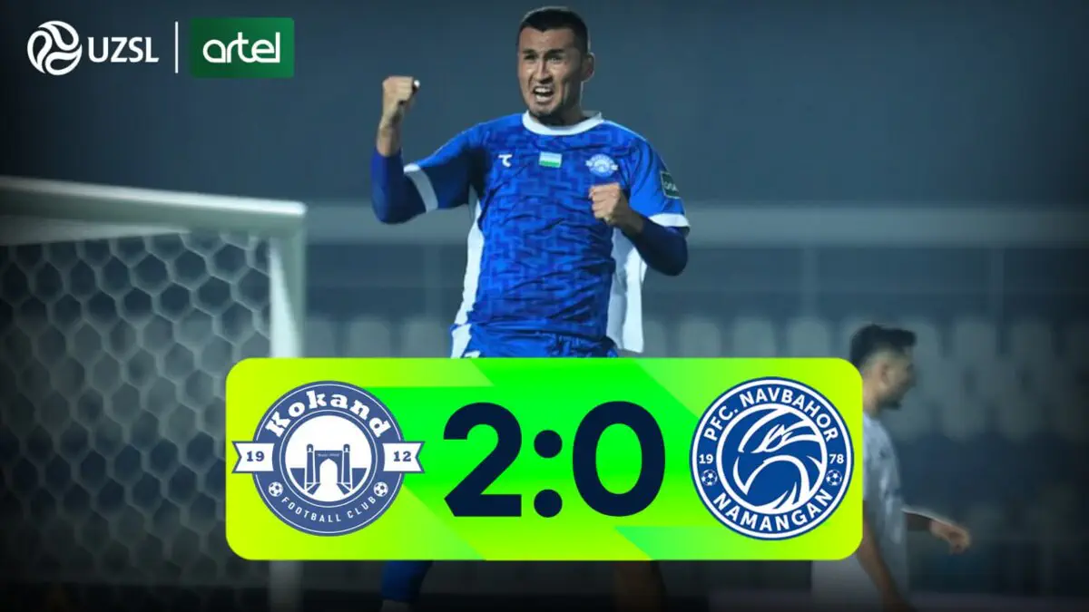 Superliga. «Qo‘qon-1912» — «Navbahor» - 2:0 (video sharh)