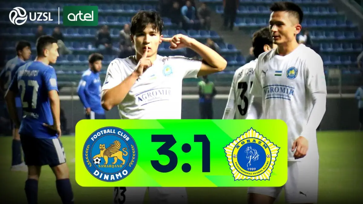 Superliga. "Dinamo" - "Xorazm" - 3:1 (video sharh)
