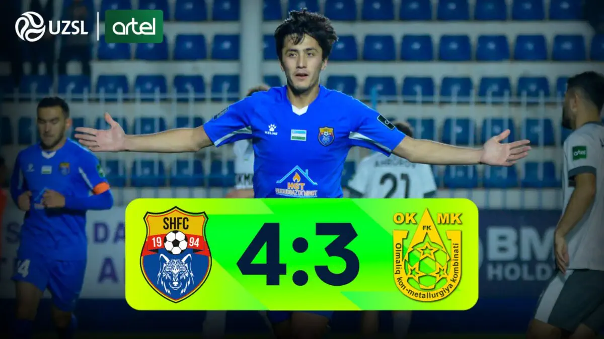 Superliga. «Sho‘rtan» - OKMK - 4:3 (video sharh)