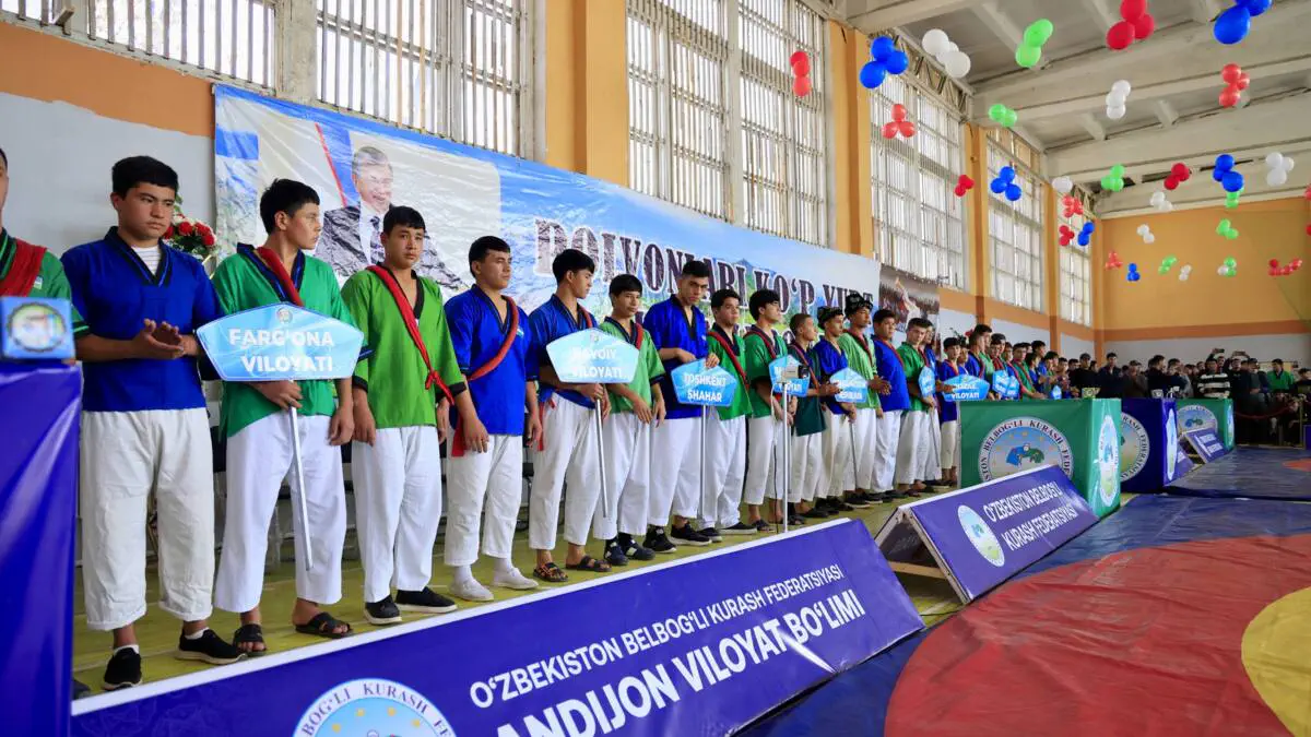 Andijonda belbog‘li kurash bo‘yicha O‘zbekiston kubogi musobaqalariga start berildi