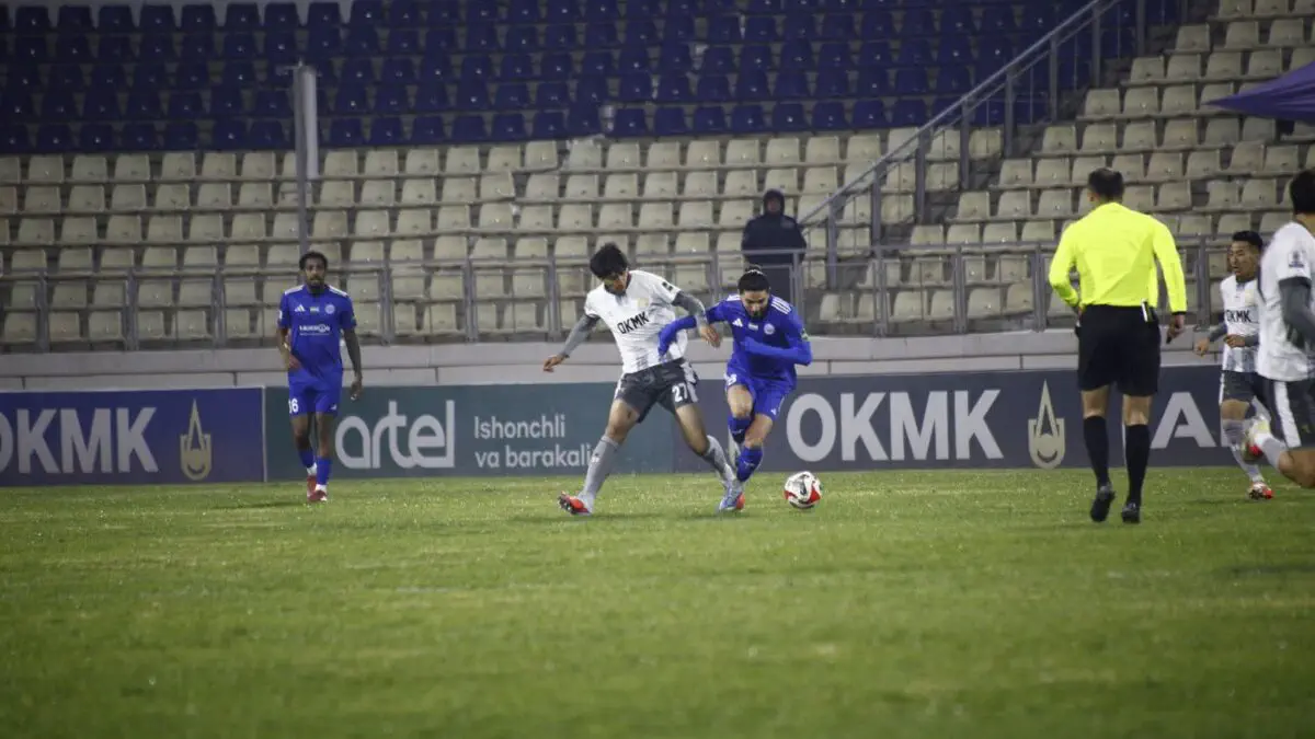Superliga. OKMK Olmaliqda «Navbahor» ustidan g‘alaba qozondi