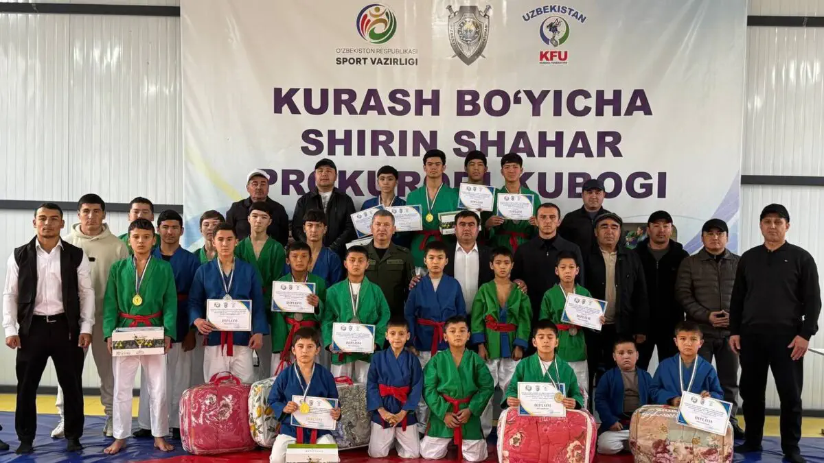 Shirin shahrida kurash bo‘yicha Prokuror kubogi bo‘lib o‘tdi