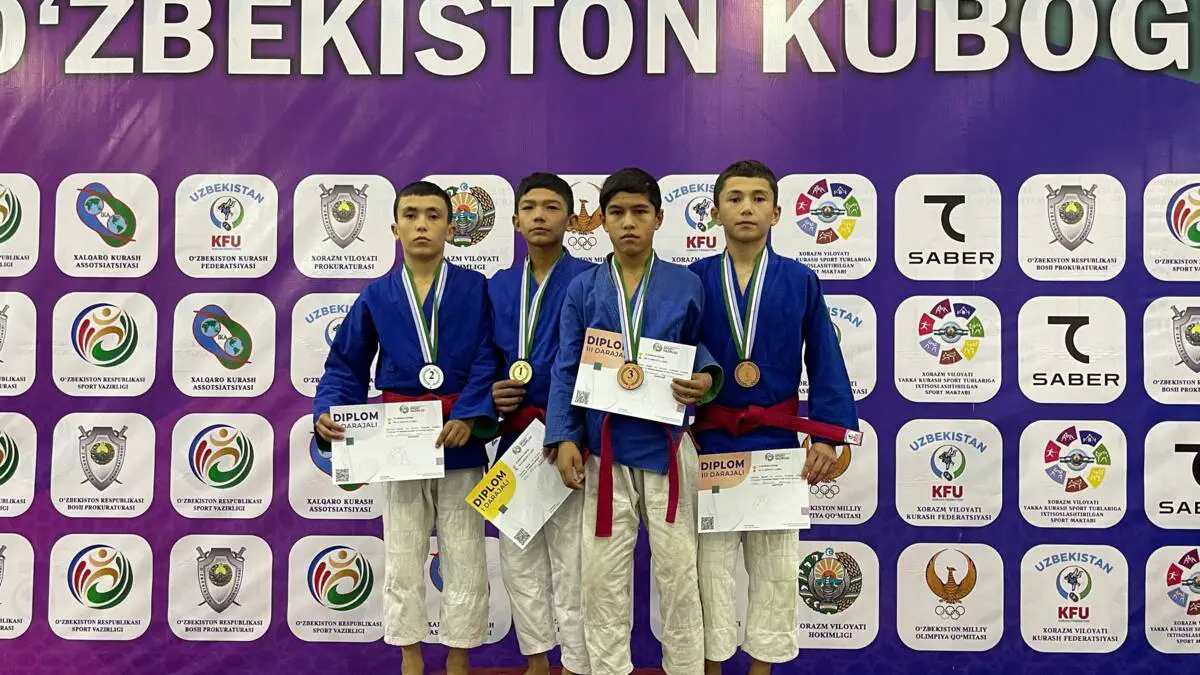 Kurash. U-15 yoshlilar o'rtasida O'zbekiston kubogi o'tkazildi