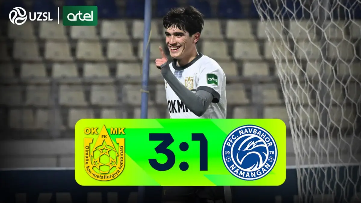 Superliga. OKMK - «Navbahor» - 3:1 (videosharh)