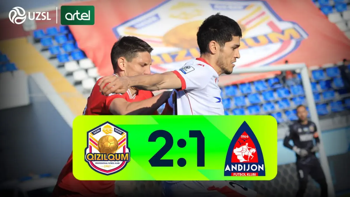 Superliga. «Qizilqum» – «Andijon» - 2:1 (video sharh)