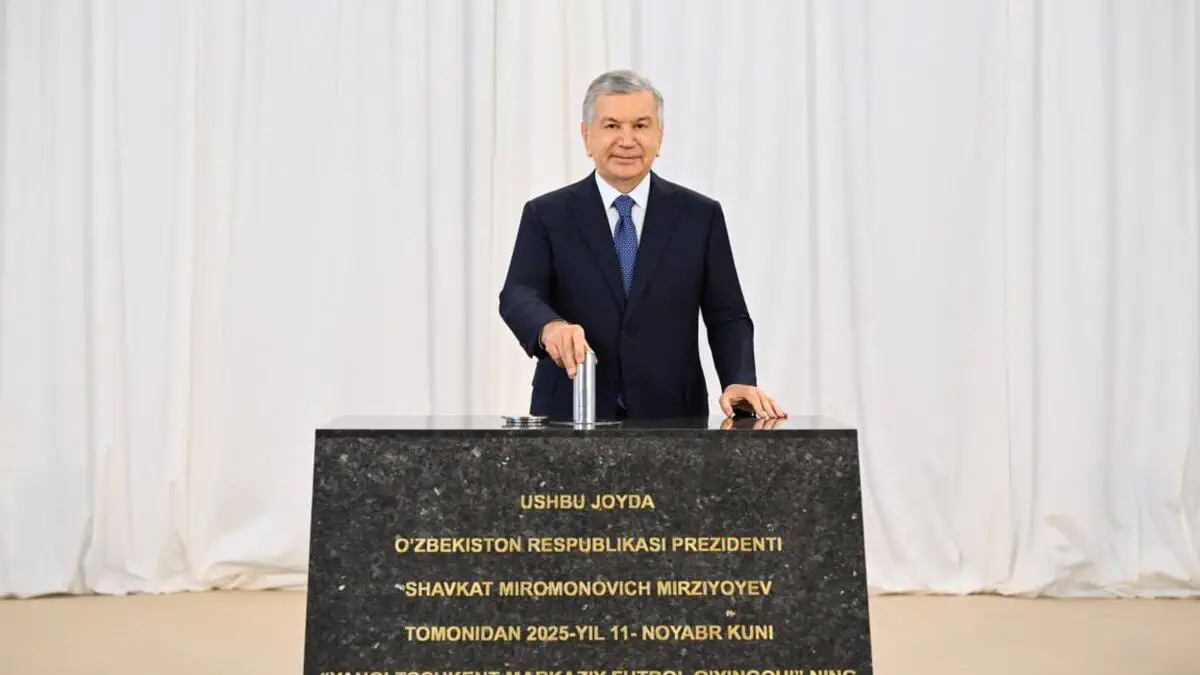 Shavkat Mirziyoyev Yangi Toshkentda 55 ming o‘rinli stadion qurilishiga tamal toshini qo‘ydi