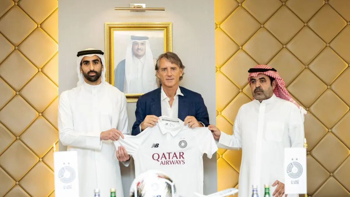 Rasman: Roberto Manchini — «Al Sadd» bosh murabbiyi