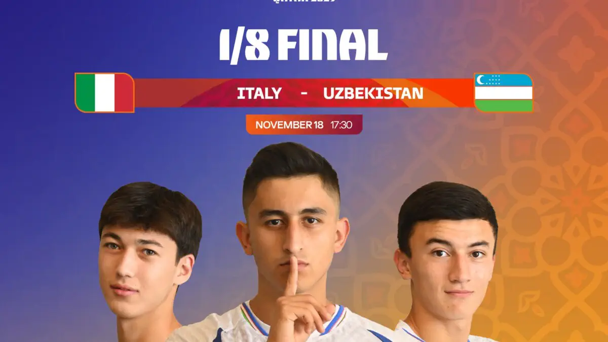 U-17 JCH. Italiya - O‘zbekiston o‘yini boshlanish vaqti ma’lum bo‘ldi