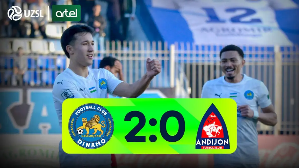 Superliga. «Dinamo» - «Andijon» 2:0 (video sharh)