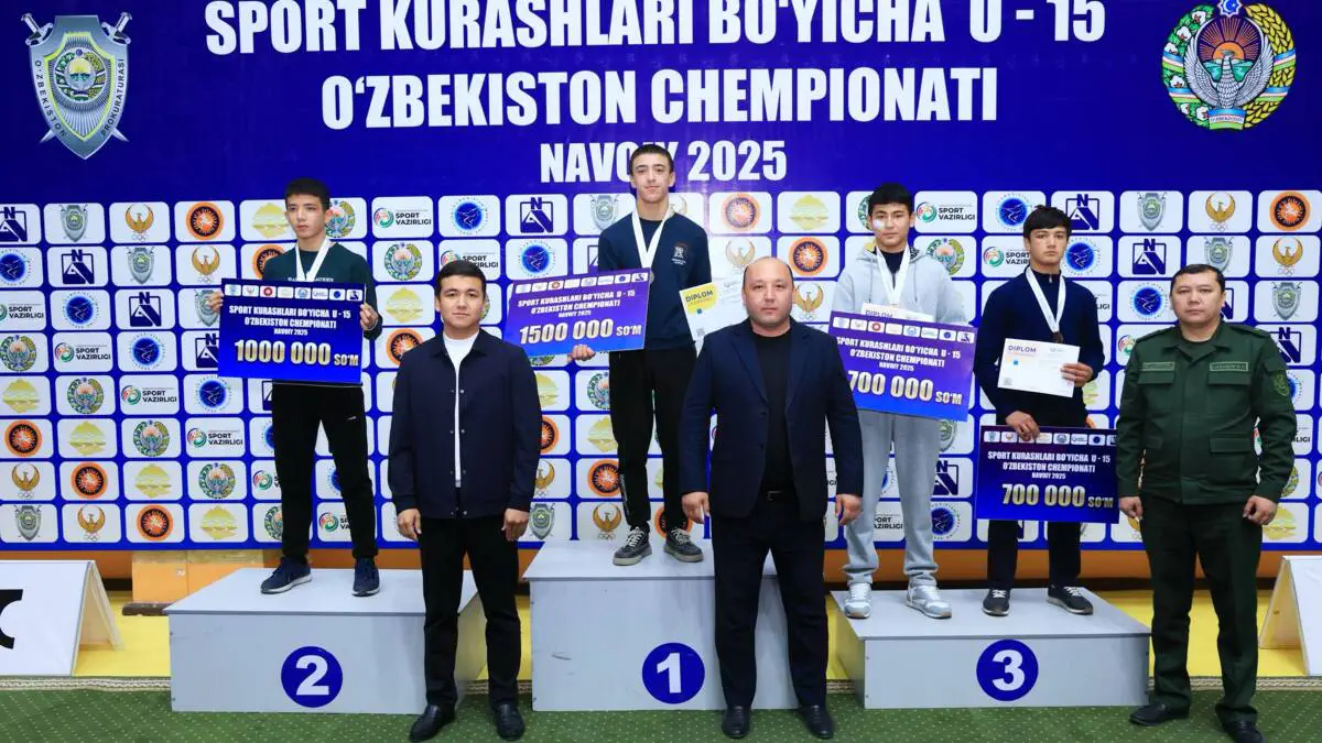 Navoiyda sport kurashlari bo‘yicha O‘zbekiston chempionati bo‘lib o‘tdi