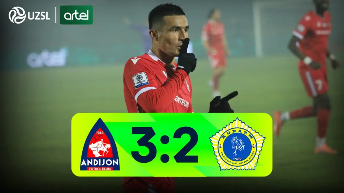 Superliga. «Andijon» - «Xorazm» - 3:2 (video sharh)