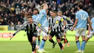 APL. Manchester Siti mehmonda Nyukaslga mag'lub bo'ldi