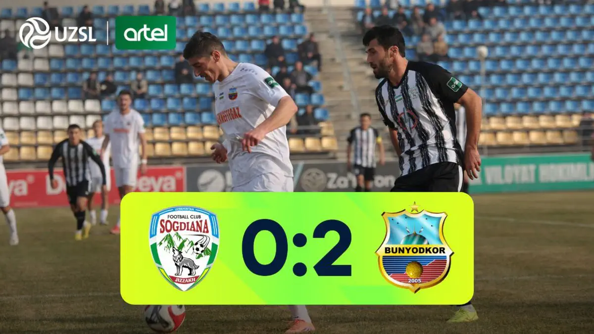 Superliga. «So‘g‘diyona» - «Bunyodkor» - 0:2 (video sharh)