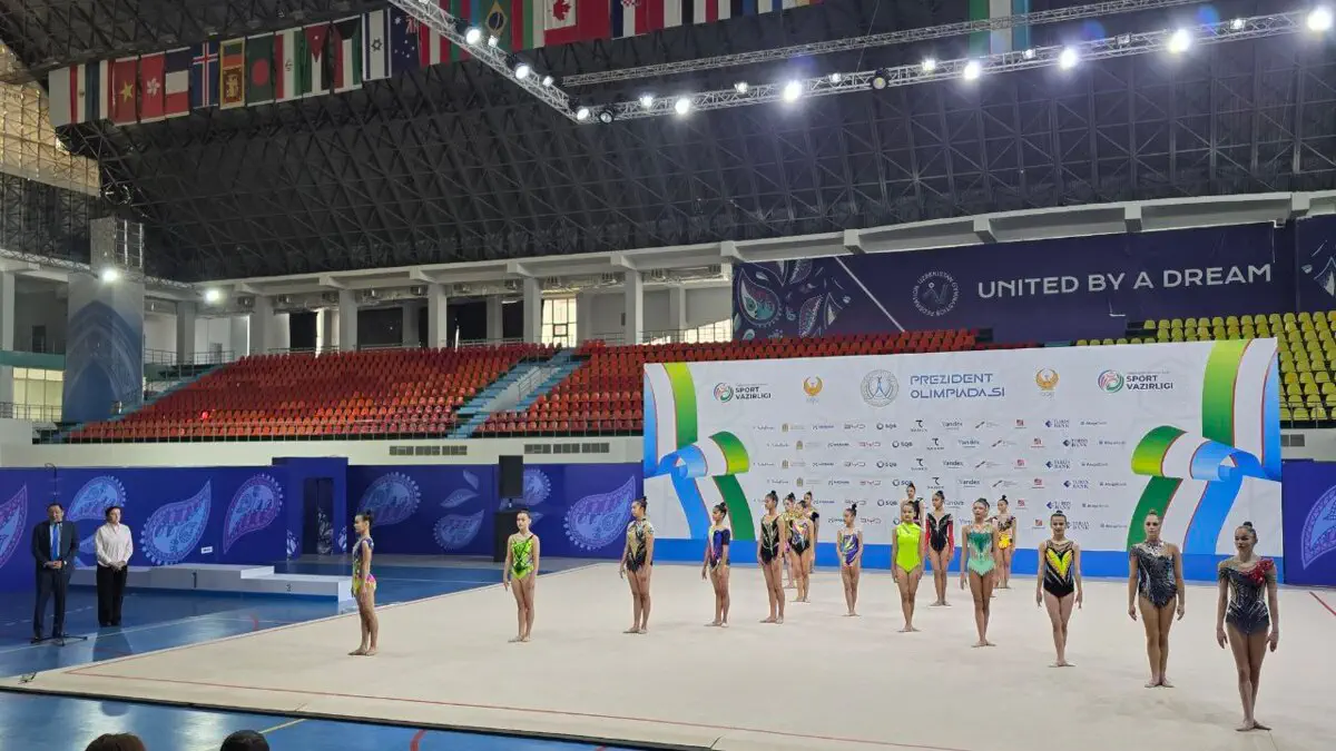 Gimnastika. Prezident Olimpiadasining badiiy gimnastika finali rasman boshlandi